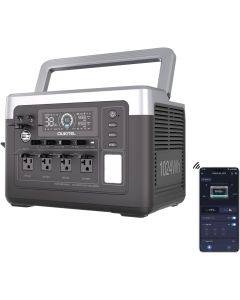 OUKITEL P1000 PLUS Portable Power Station, 1800W 1024Wh Solar Generator with LiFePO4 Battery, Fast Charging, Smart App Control for Outdoor, RV, Home Backup, and Emergency Power